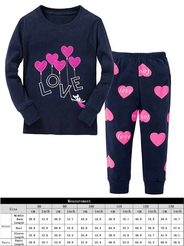 Children's And Girl's Cotton Print Pyjama Sets