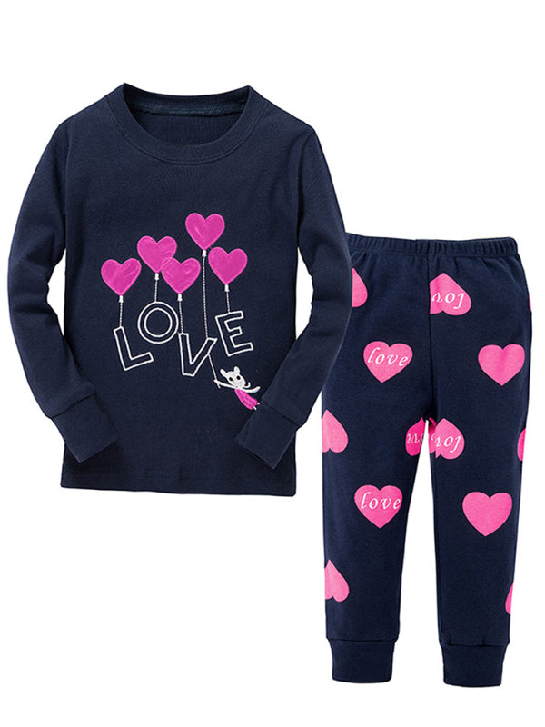 Children's And Girl's Cotton Print Pyjama Sets