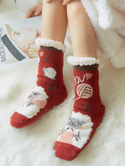 Christmas Floor Socks Home Sleep Slippers Socks