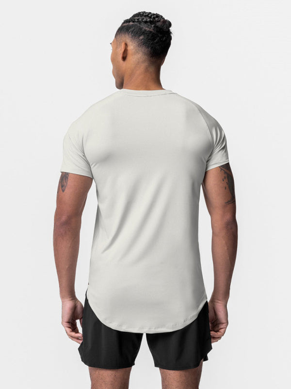 Men's Solid Color Dry Sense Short-Sleeve Shirt
